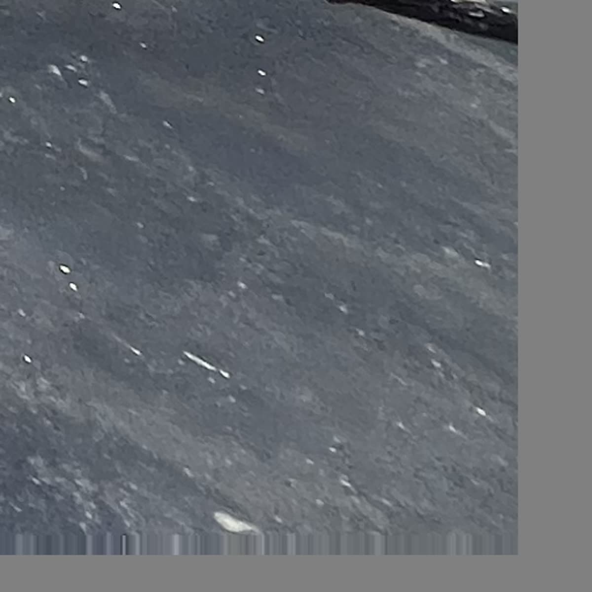 Final completed Gaco Silicone Roof Coating wide view, Winnetka stone home